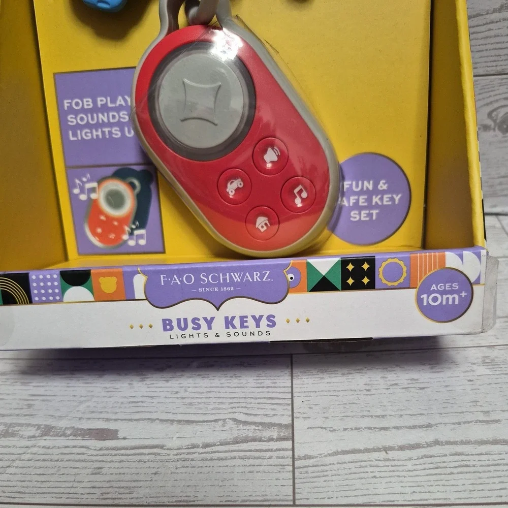 FAO Schwarz Busy Keys with Lights & Sounds High Key Fun For Kids Ages 10 Months+
